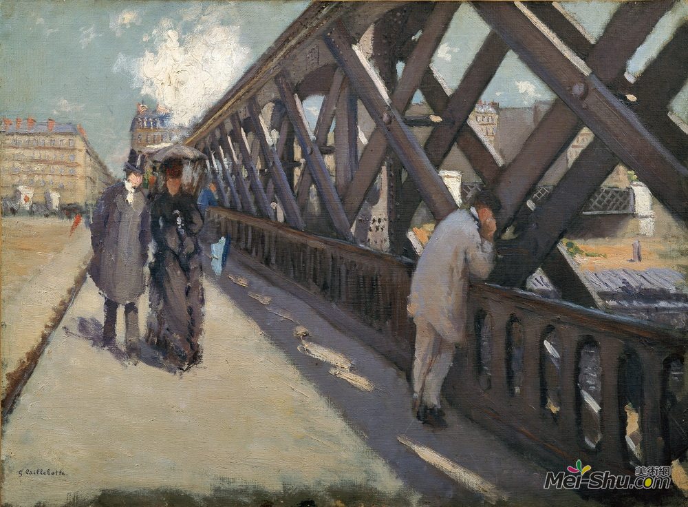 古斯塔夫·卡里伯特(Gustave Caillebotte)高清作品《研究欧洲的桥梁》