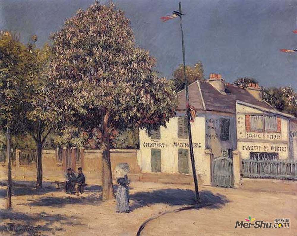 古斯塔夫·卡里伯特(Gustave Caillebotte)高清作品《阿让特伊长廊》