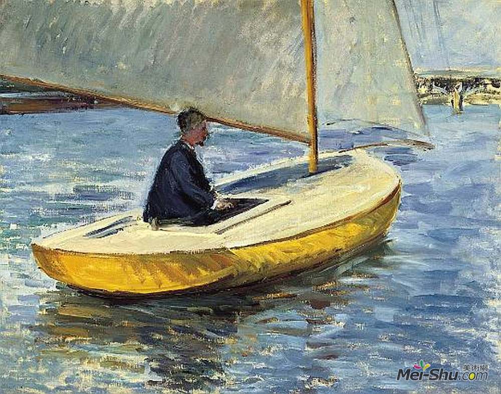 古斯塔夫·卡里伯特(Gustave Caillebotte)高清作品《黄色小船》