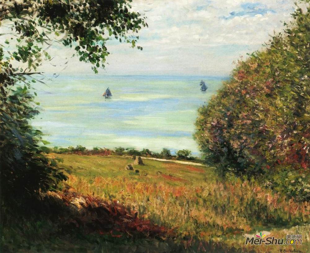 古斯塔夫·卡里伯特(Gustave Caillebotte)高清作品《维莱维尔海洋观》