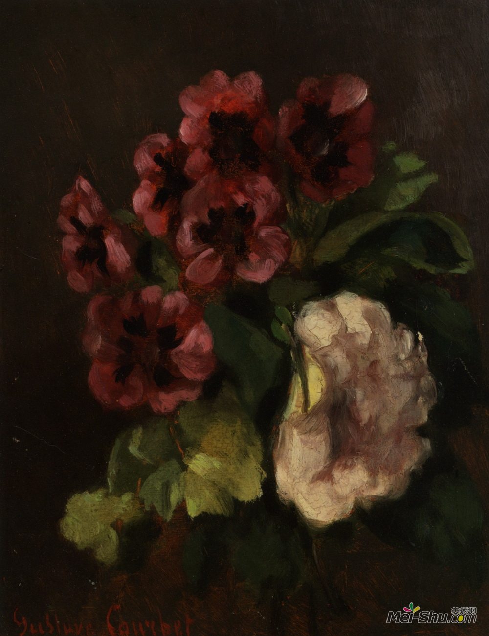 古斯塔夫·库尔贝(Gustave Courbet)高清作品《花束》
