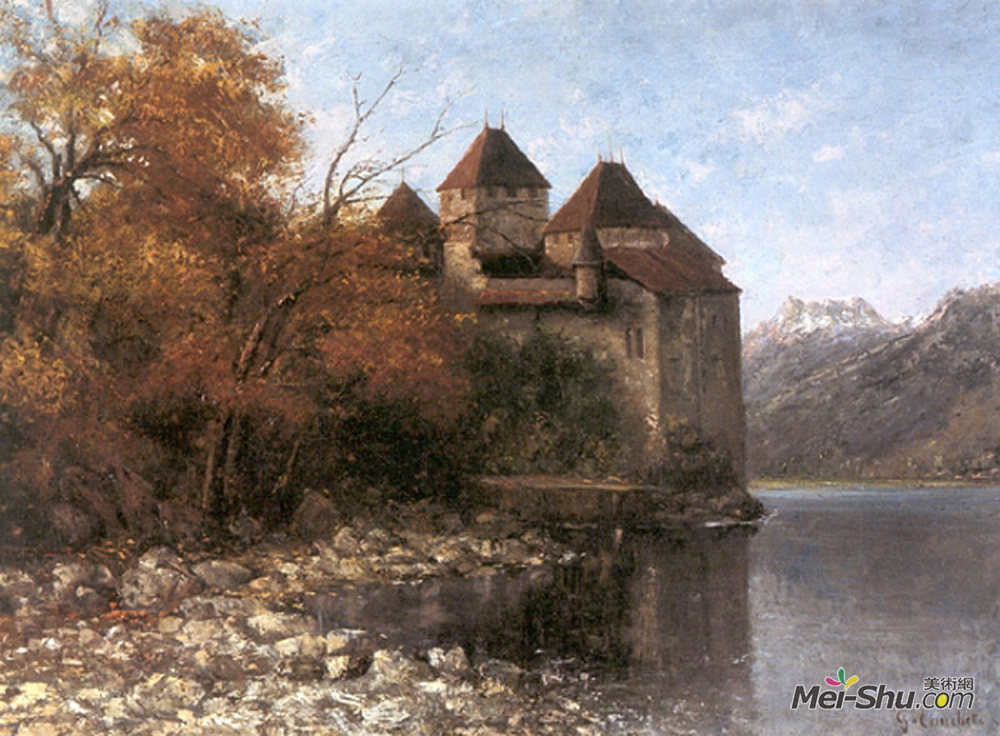 古斯塔夫·库尔贝(Gustave Courbet)高清作品《西庸古堡》
