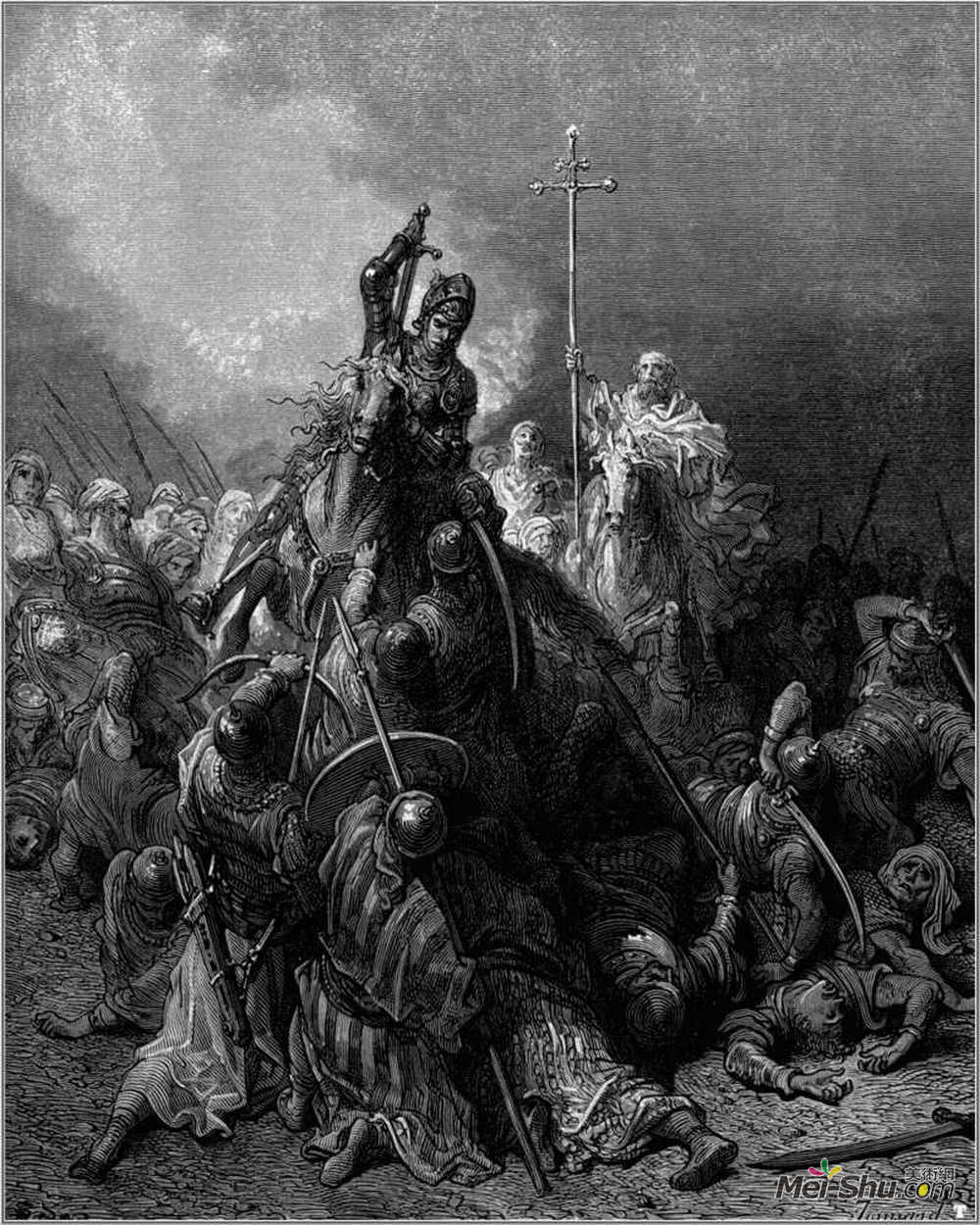 古斯塔夫·多尔(Gustave Dore)高清作品《安提阿战役》