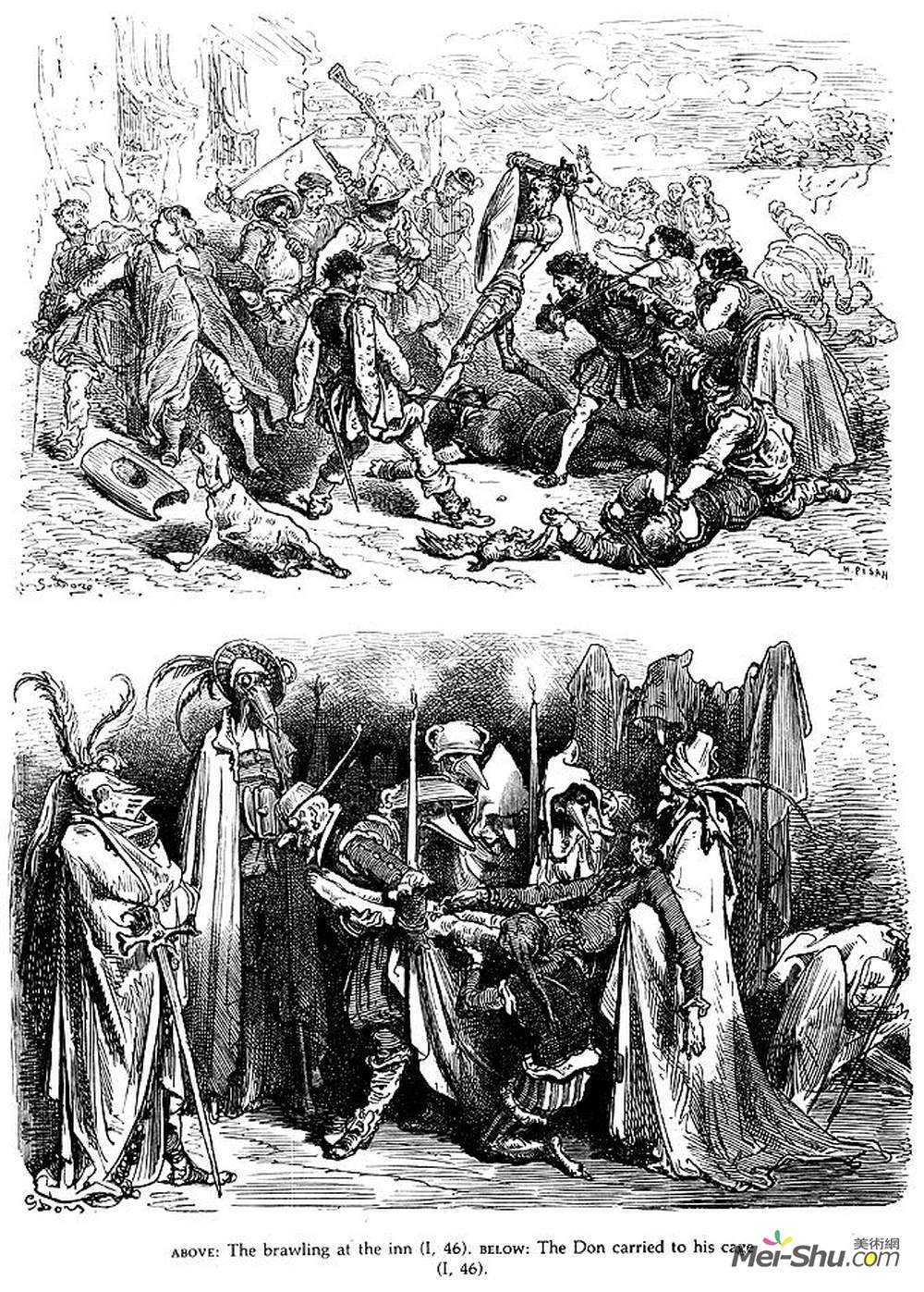 古斯塔夫·多尔(Gustave Dore)高清作品《唐堂吉诃德》