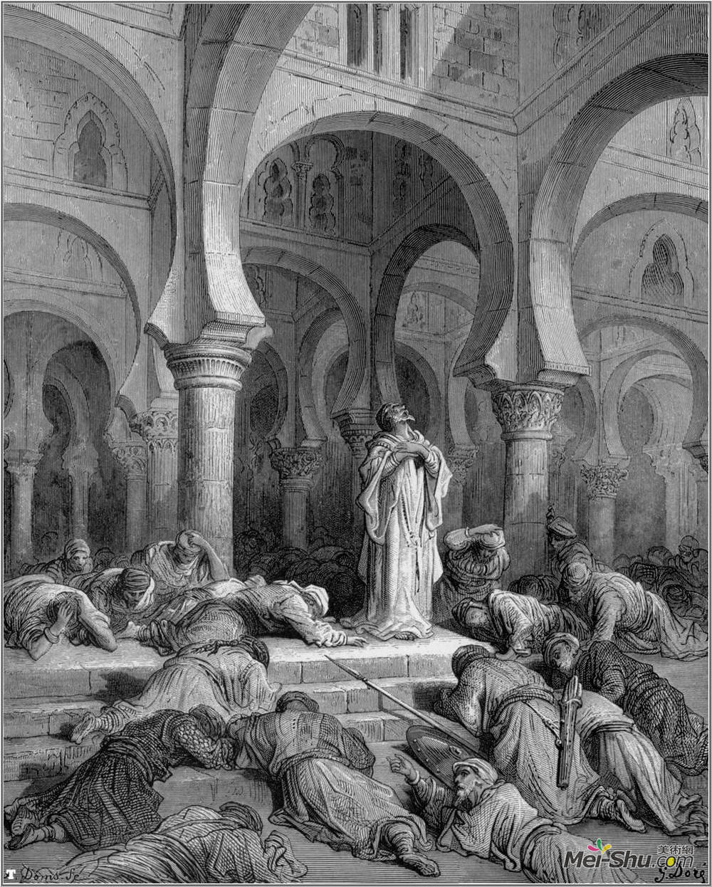 古斯塔夫·多尔(Gustave Dore)高清作品《调用穆罕默德》