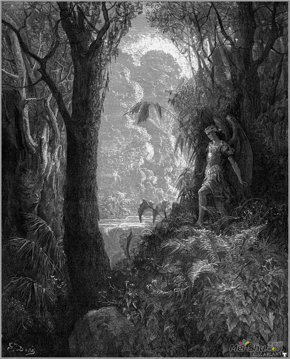 古斯塔夫·多尔(Gustave Dore)高清作品《撒旦在帕拉代斯》
