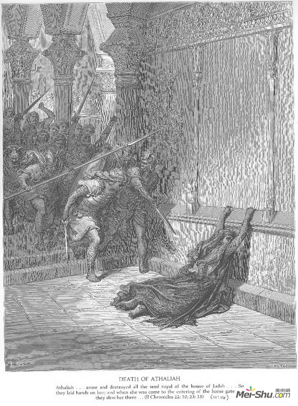 古斯塔夫·多尔(Gustave Dore)高清作品《亚特丽雅之死》