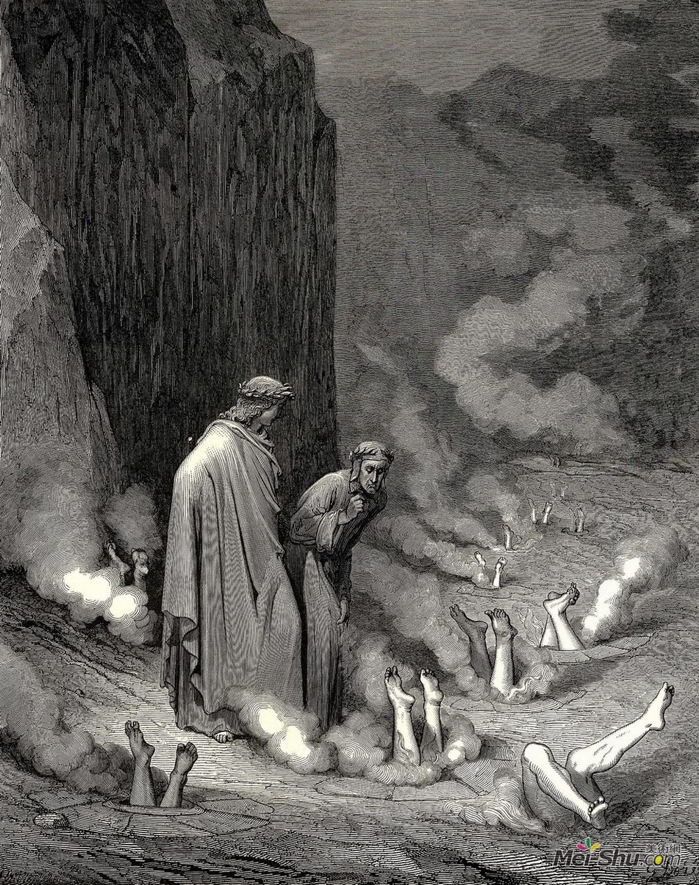 古斯塔夫·多尔(Gustave Dore)高清作品《The Inferno, Canto 19》