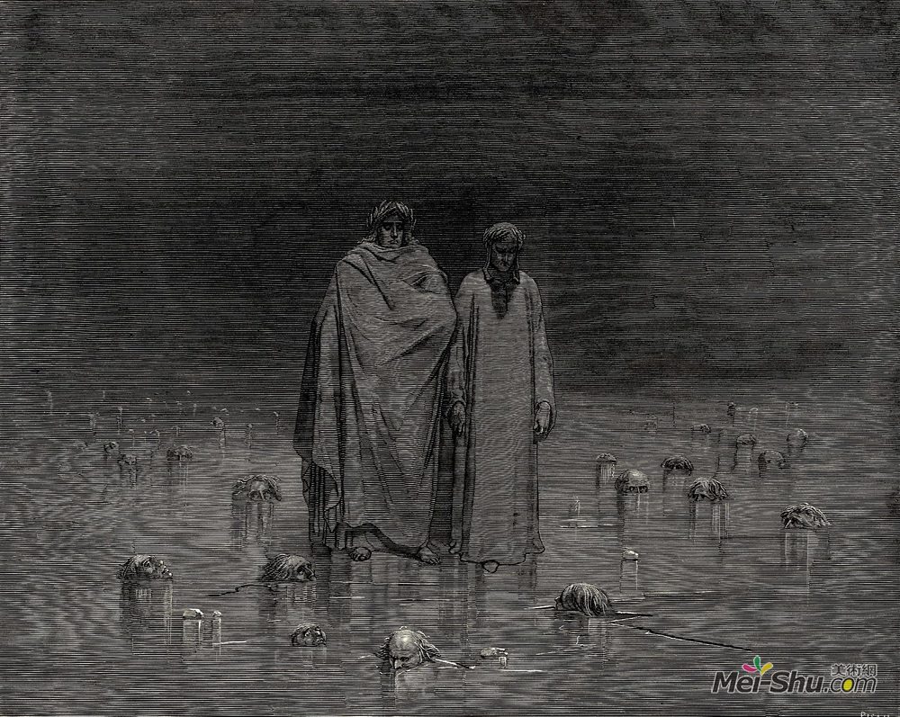 古斯塔夫·多尔(Gustave Dore)高清作品《The Inferno, Canto 32》