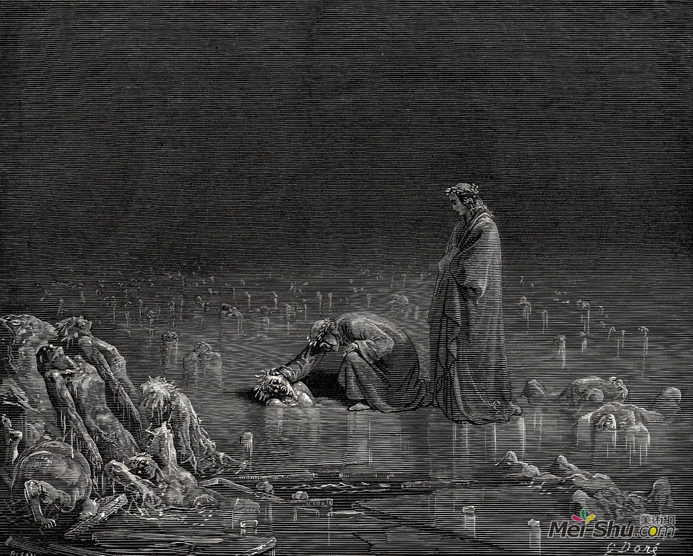 古斯塔夫·多尔(Gustave Dore)高清作品《The Inferno, Canto 32》
