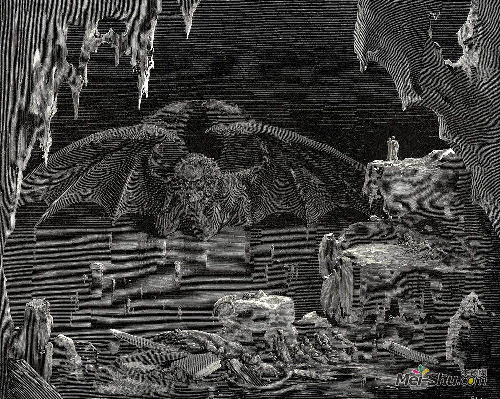 古斯塔夫·多尔(Gustave Dore)高清作品《The Inferno, Canto 34》