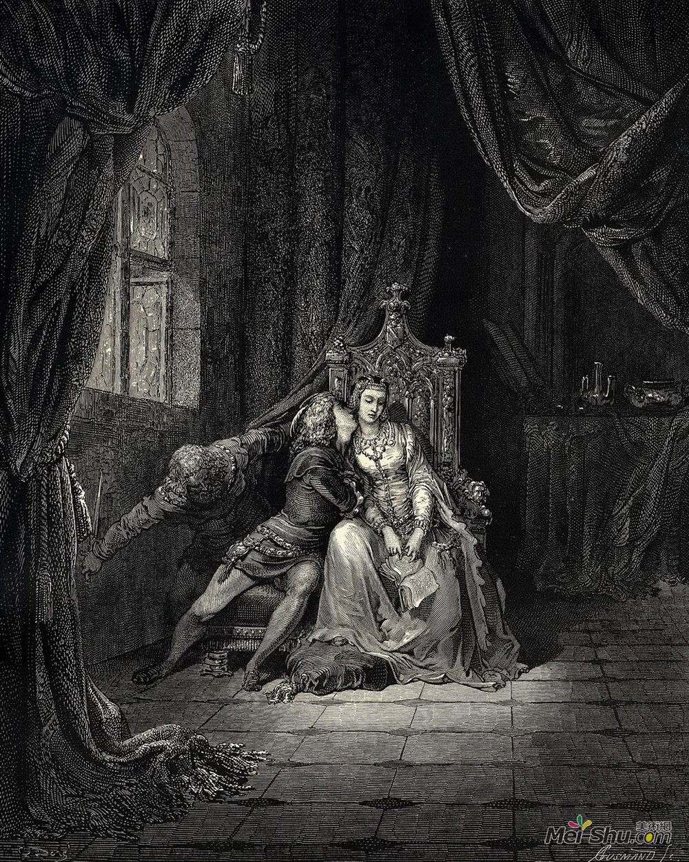 古斯塔夫·多尔(Gustave Dore)高清作品《地狱，运河5》