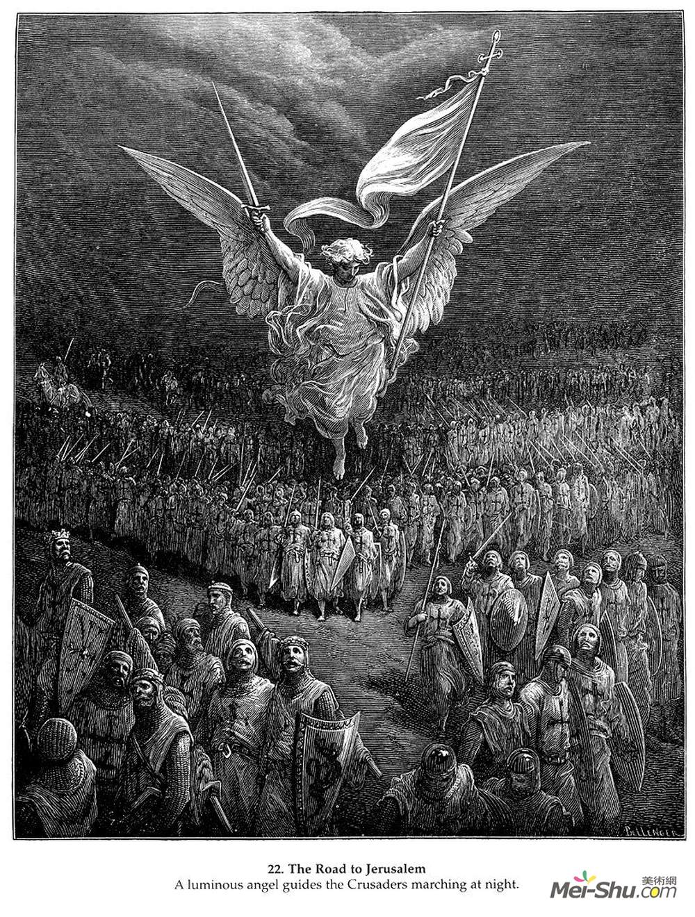 古斯塔夫·多尔(Gustave Dore)高清作品《去耶路撒冷的路》
