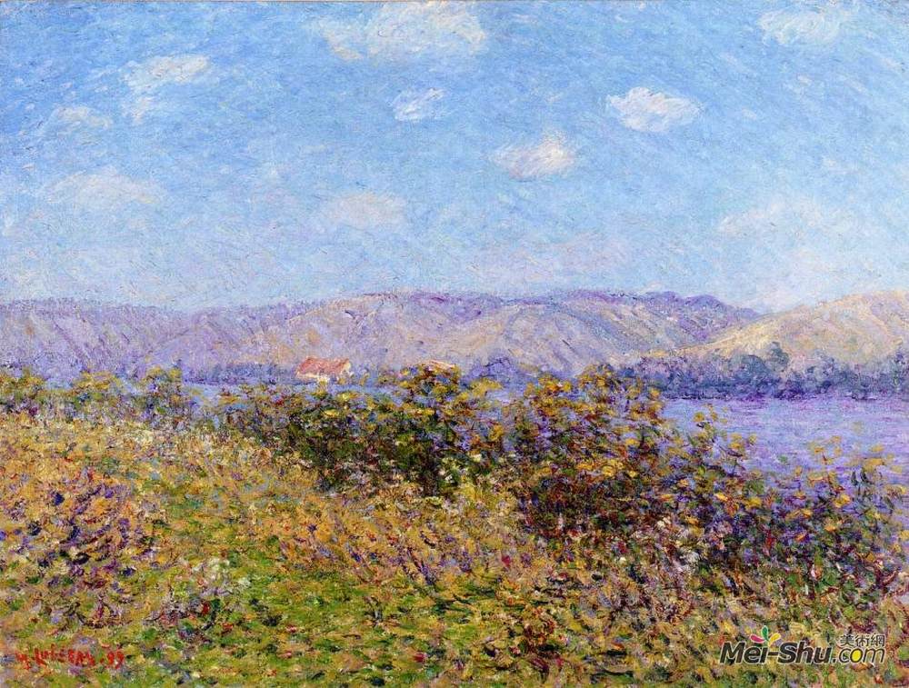 古斯塔夫·洛伊索(Gustave Loiseau)高清作品《塞纳河畔的夏天，塞纳河》