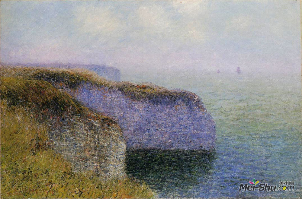 古斯塔夫·洛伊索(Gustave Loiseau)高清作品《埃特勒塔悬崖》