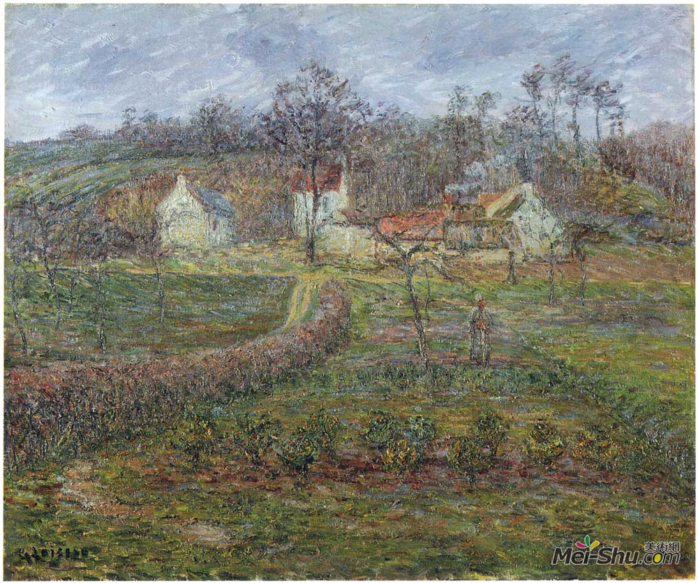 古斯塔夫·洛伊索(Gustave Loiseau)高清作品《山谷中的风景》
