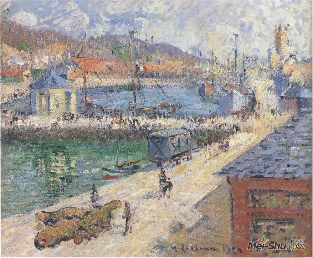 古斯塔夫·洛伊索(Gustave Loiseau)高清作品《富康港》
