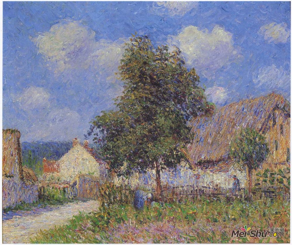 古斯塔夫·洛伊索(Gustave Loiseau)高清作品《沃德勒伊小农场》