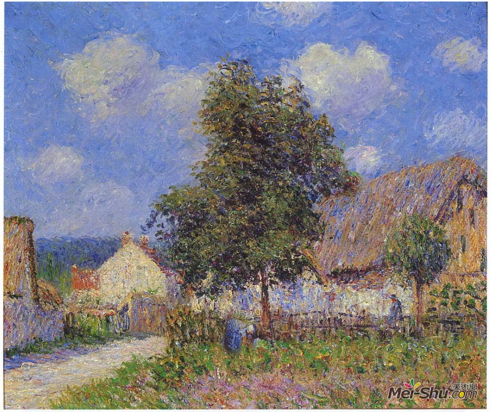 古斯塔夫·洛伊索(Gustave Loiseau)高清作品《沃德勒伊小农场》