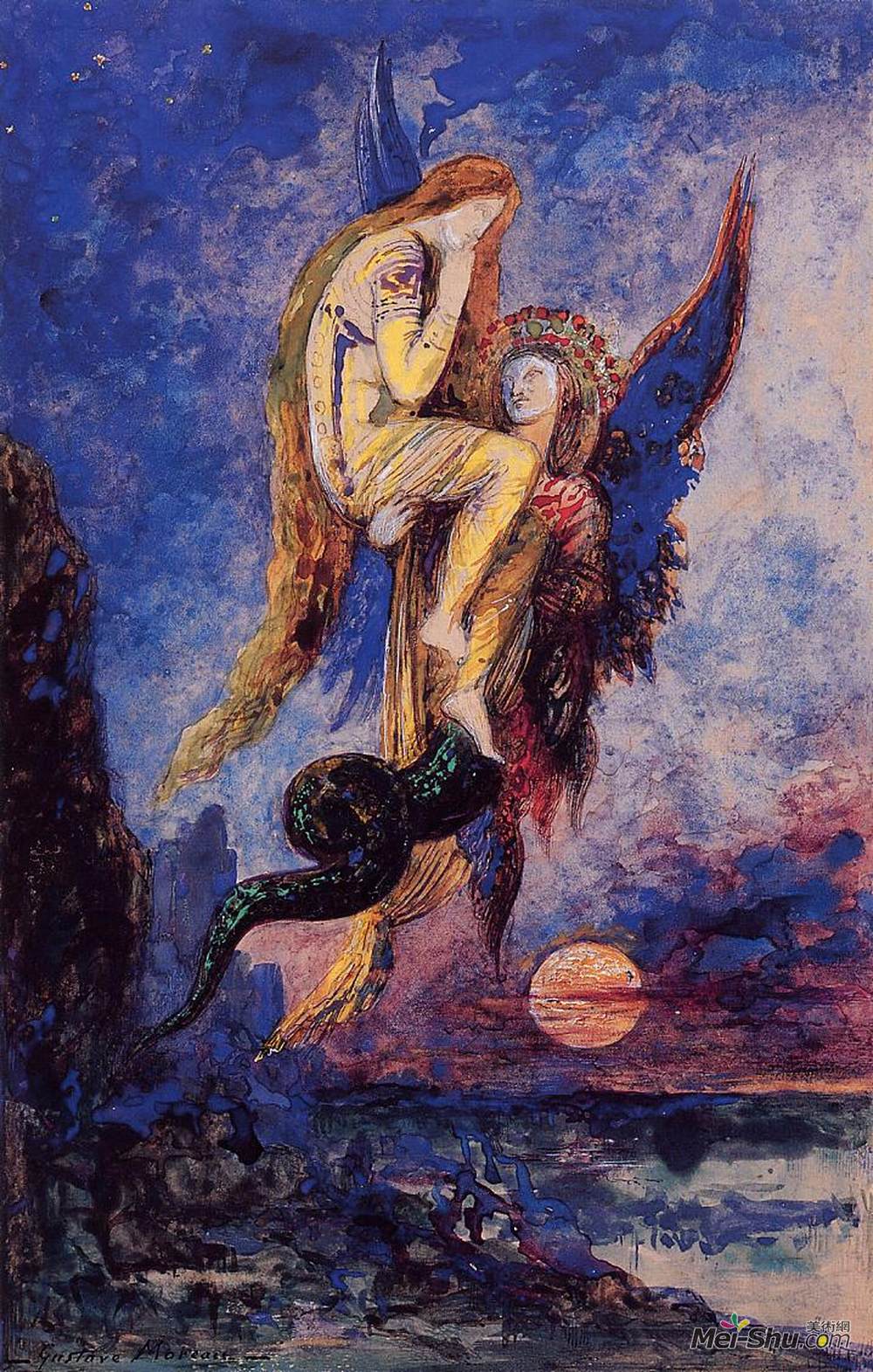 古斯塔夫·莫罗(Gustave Moreau)高清作品《嵌合体》