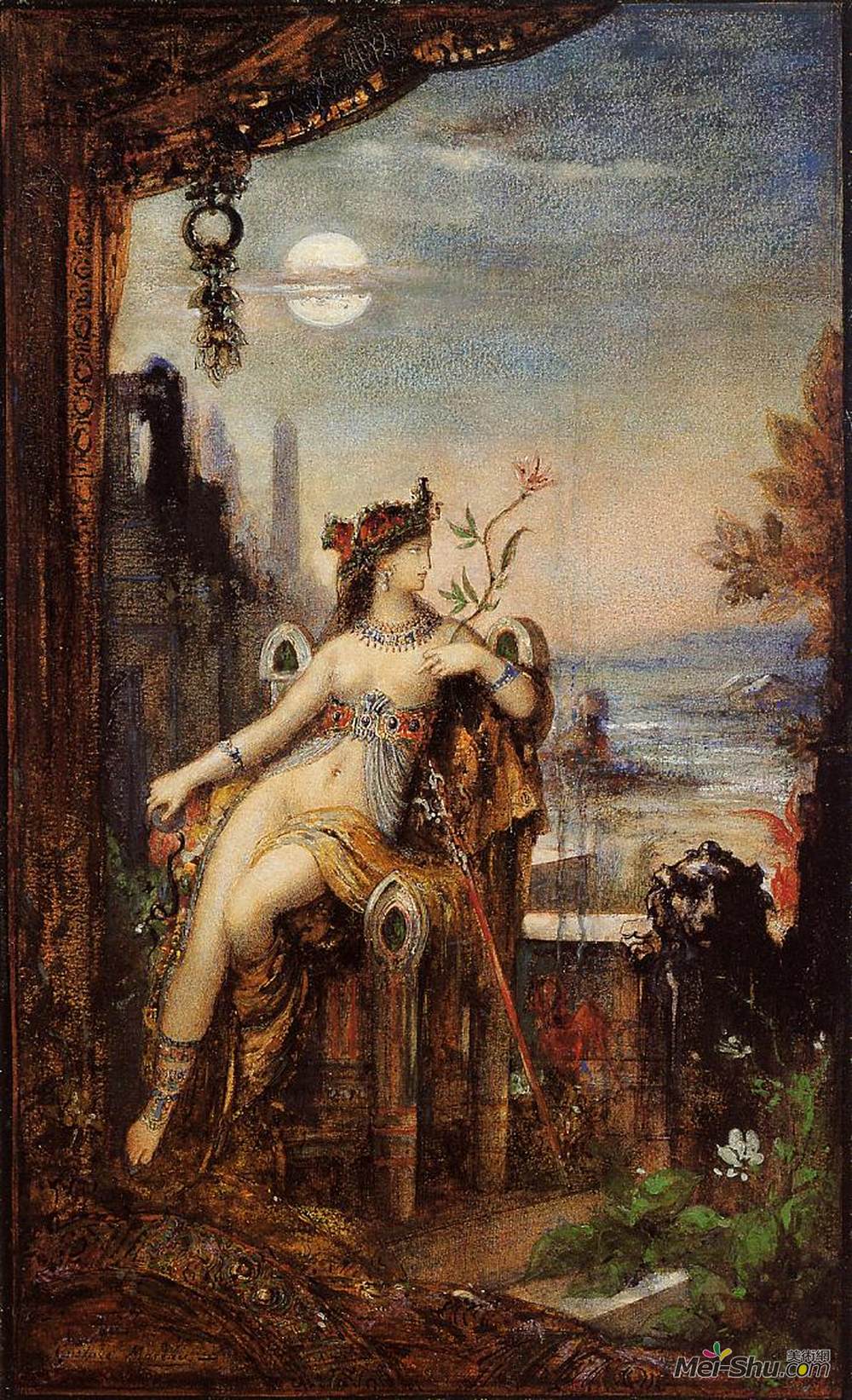 古斯塔夫·莫罗(Gustave Moreau)高清作品《克利奥帕特拉》