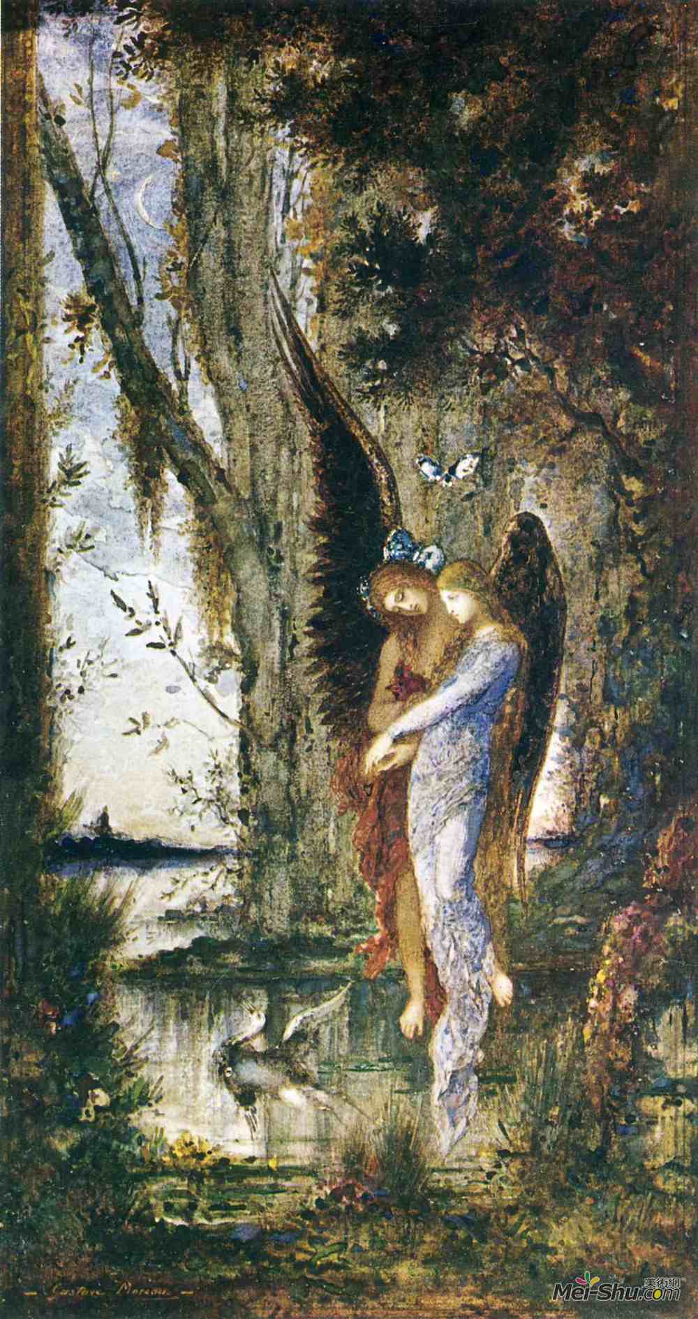古斯塔夫·莫罗(Gustave Moreau)高清作品《晚上和悲伤》