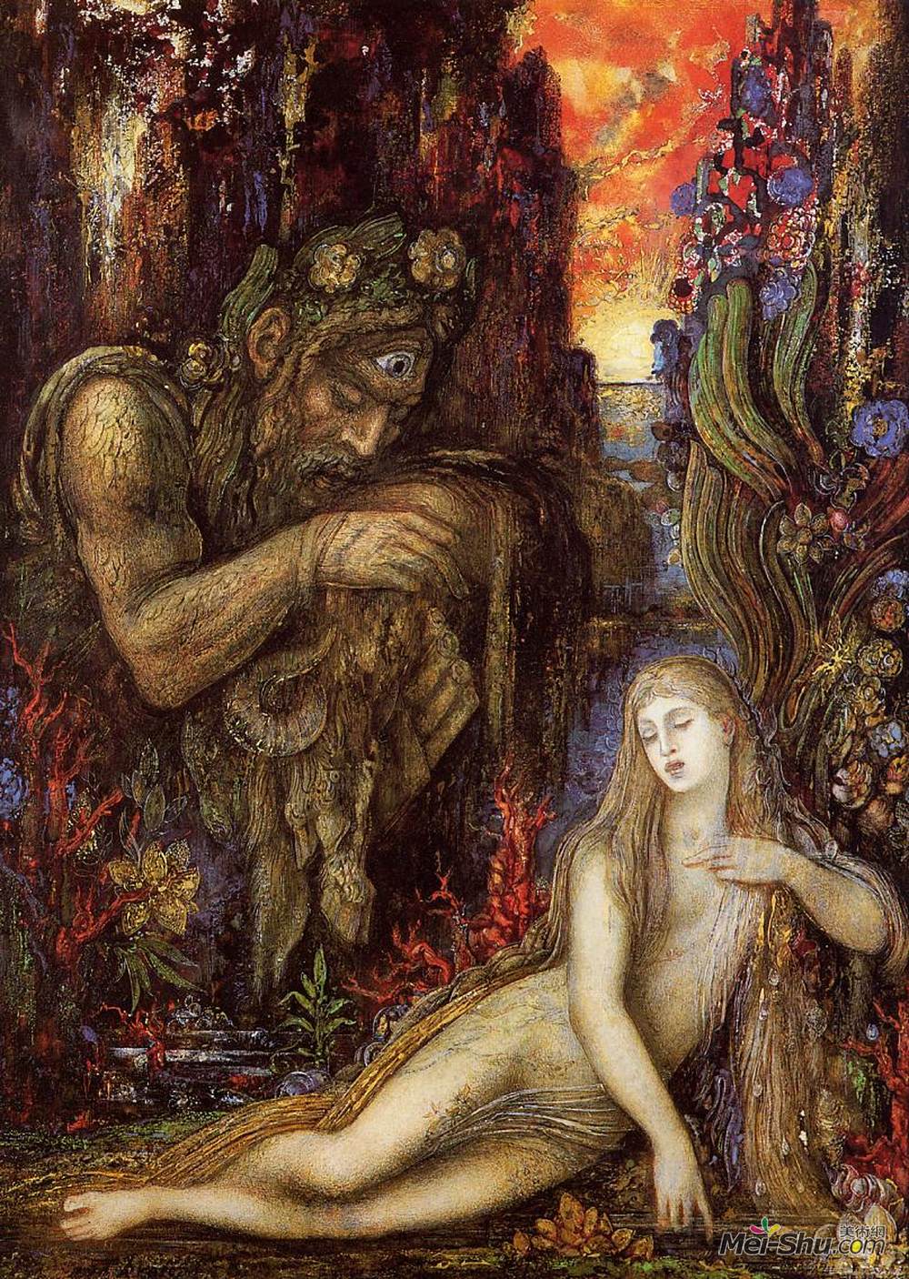 古斯塔夫·莫罗(Gustave Moreau)高清作品《加拉提亚》