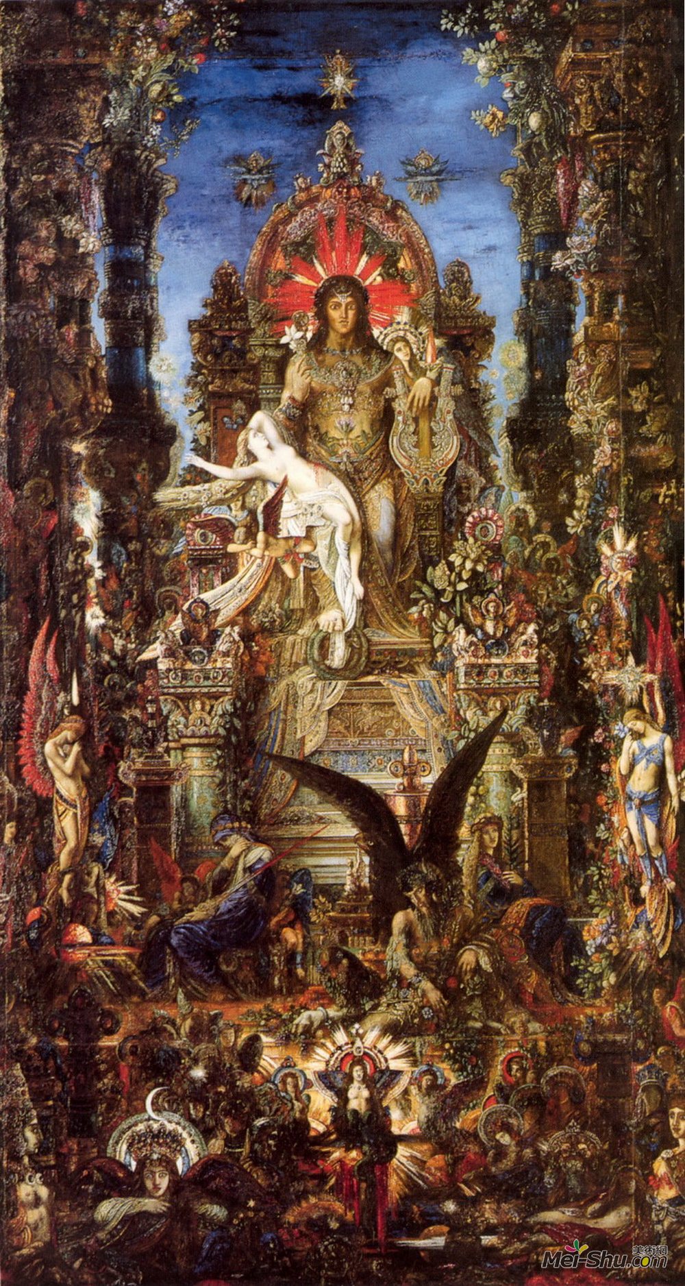 古斯塔夫·莫罗(Gustave Moreau)高清作品《朱庇特与塞墨勒》