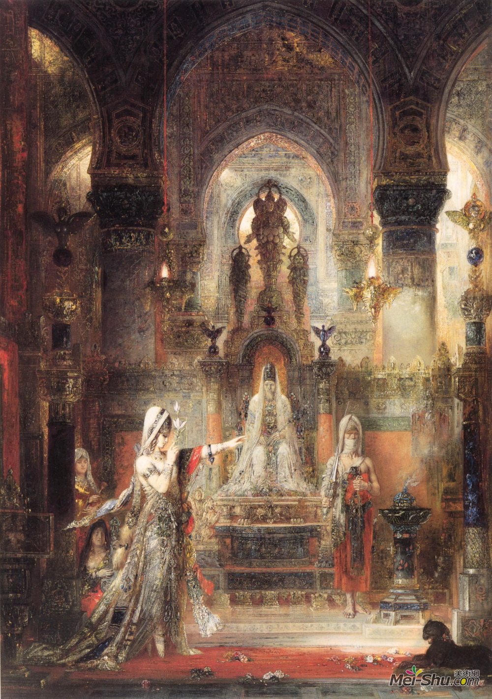 古斯塔夫·莫罗(Gustave Moreau)高清作品《莎乐美在希律王跳舞》