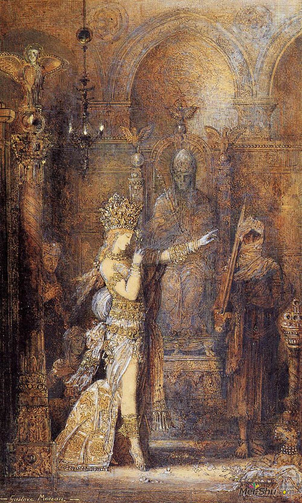 gustave moreau古斯塔夫·莫罗油画5205《莎乐美舞蹈》古斯塔夫·莫罗