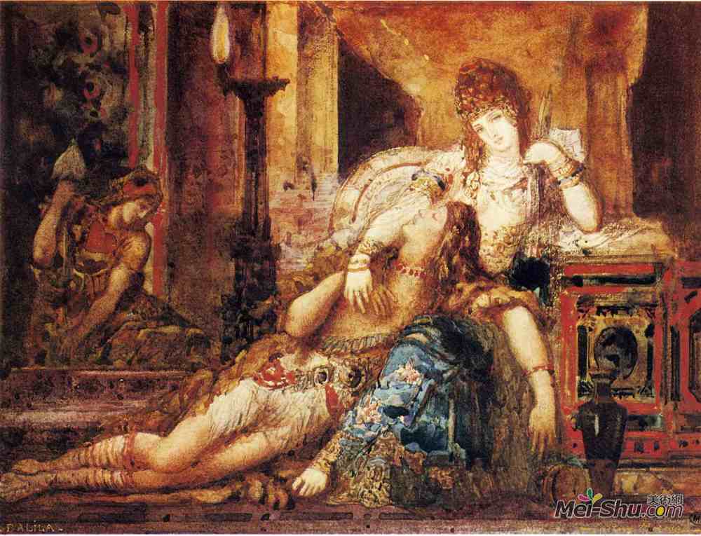 古斯塔夫·莫罗(Gustave Moreau)高清作品《霸王妖姬》