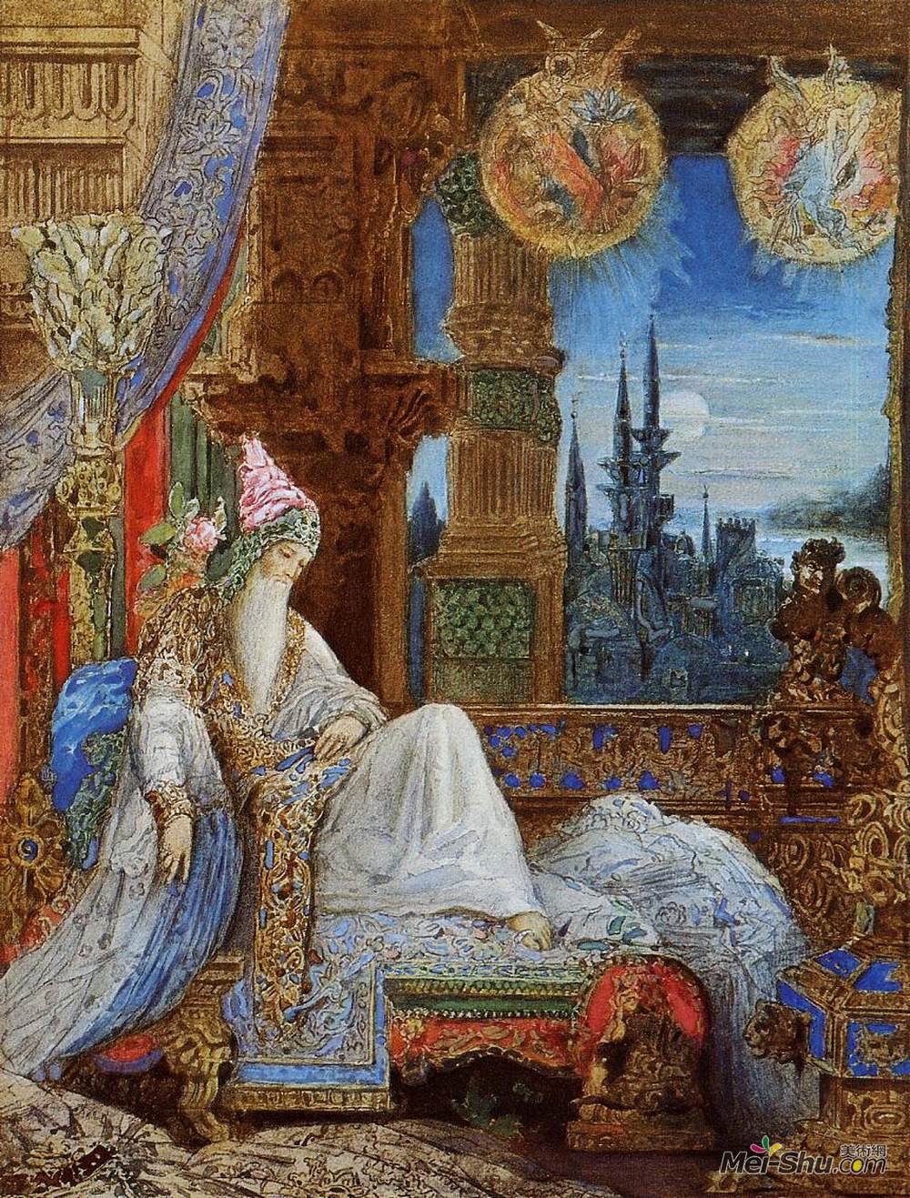 古斯塔夫·莫罗(Gustave Moreau)高清作品《梦游大亨》