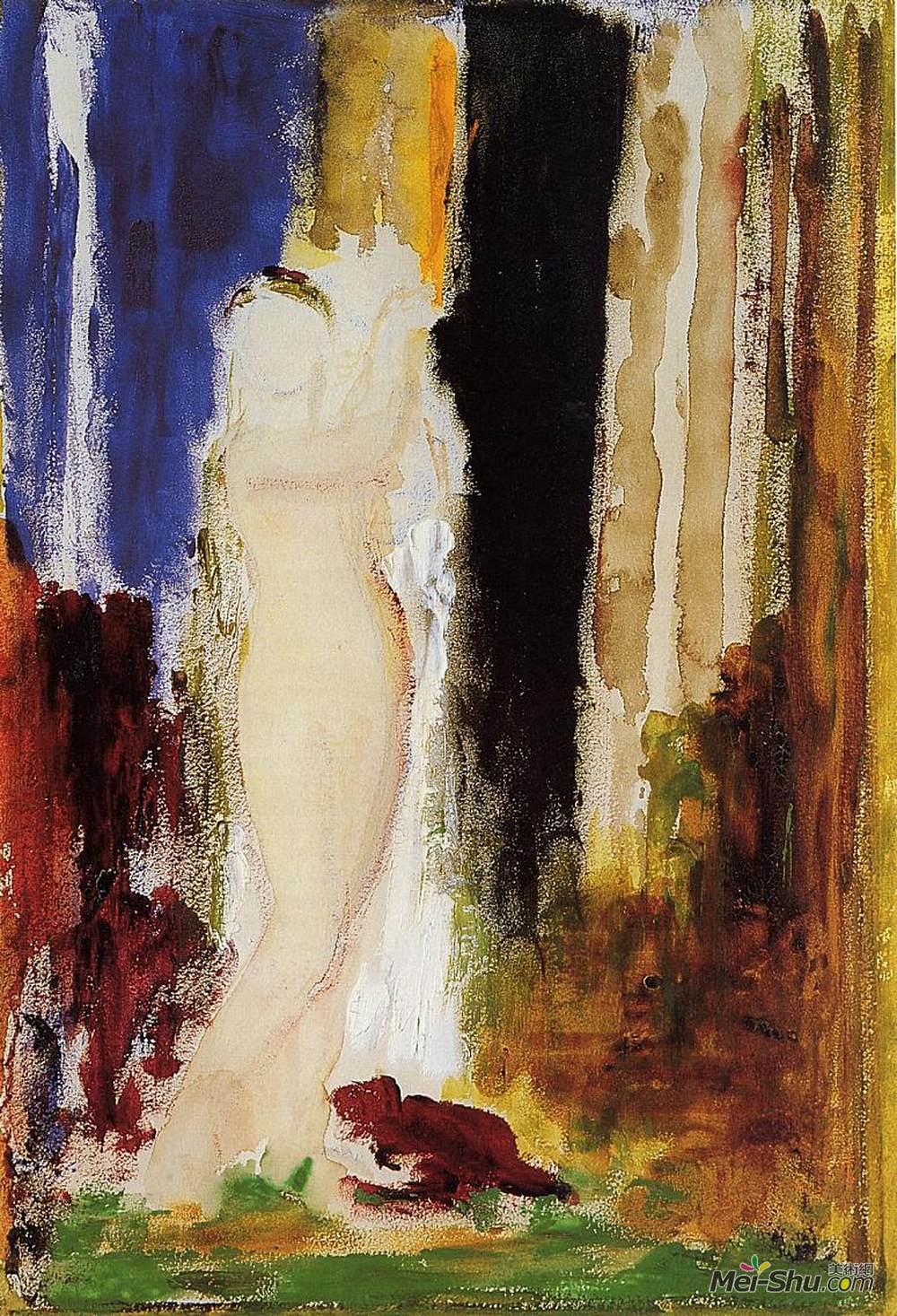 古斯塔夫·莫罗(Gustave Moreau)高清作品《女子沐浴》