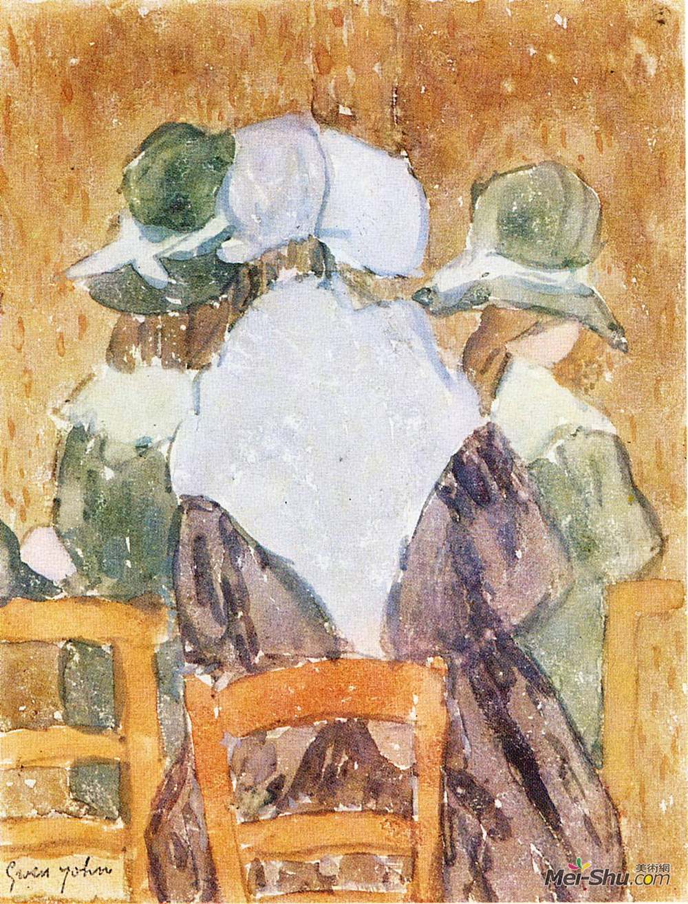 格温·约翰(Gwen John)高清作品《普罗塞宾和天主教会》