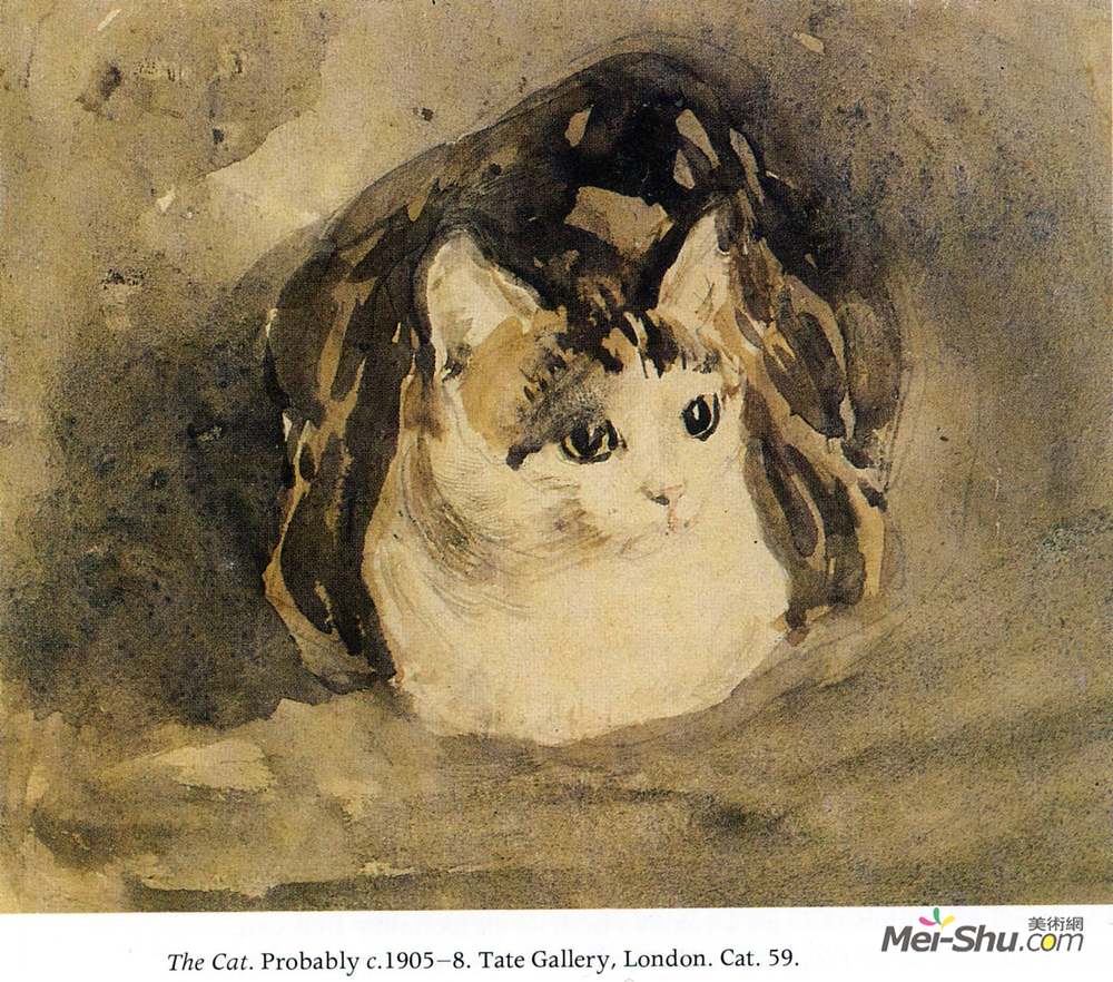 格温·约翰(Gwen John)高清作品《猫》