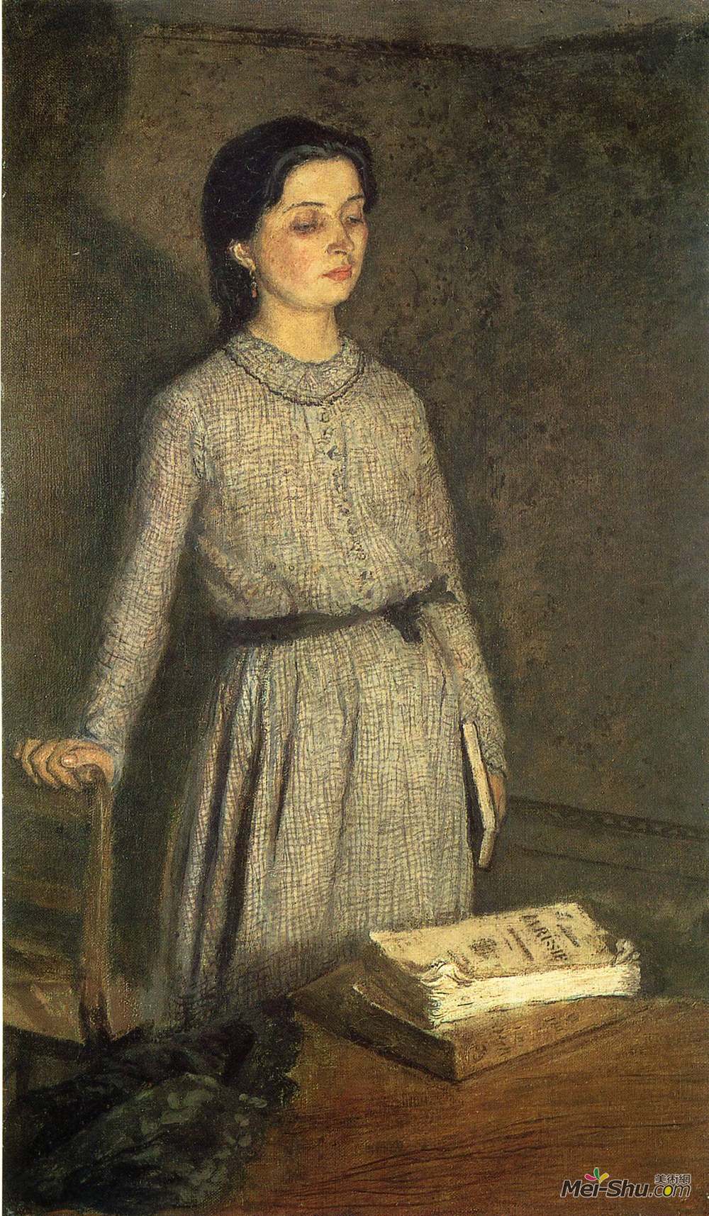 格温·约翰(Gwen John)高清作品《学生》