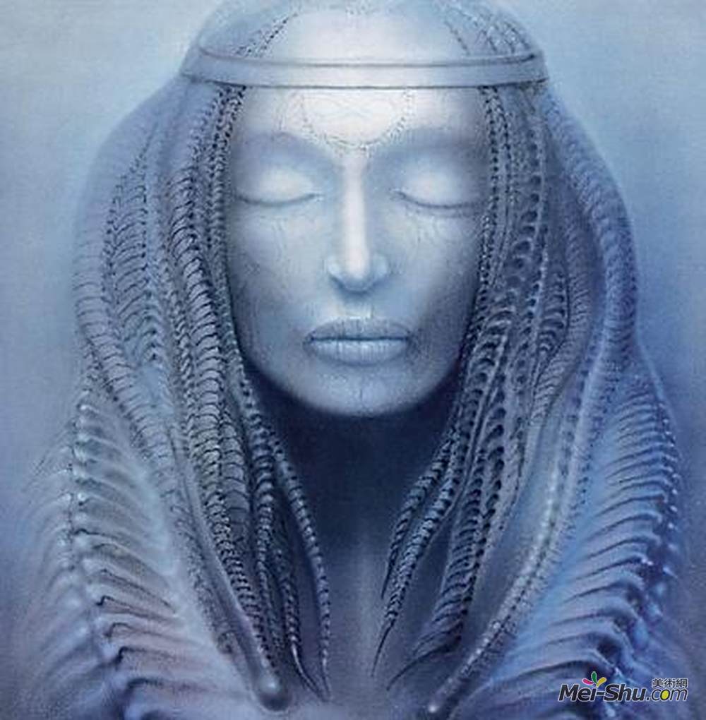 H·R·吉格尔(H.R. Giger)高清作品《作品217号（脑干沙拉手术）》