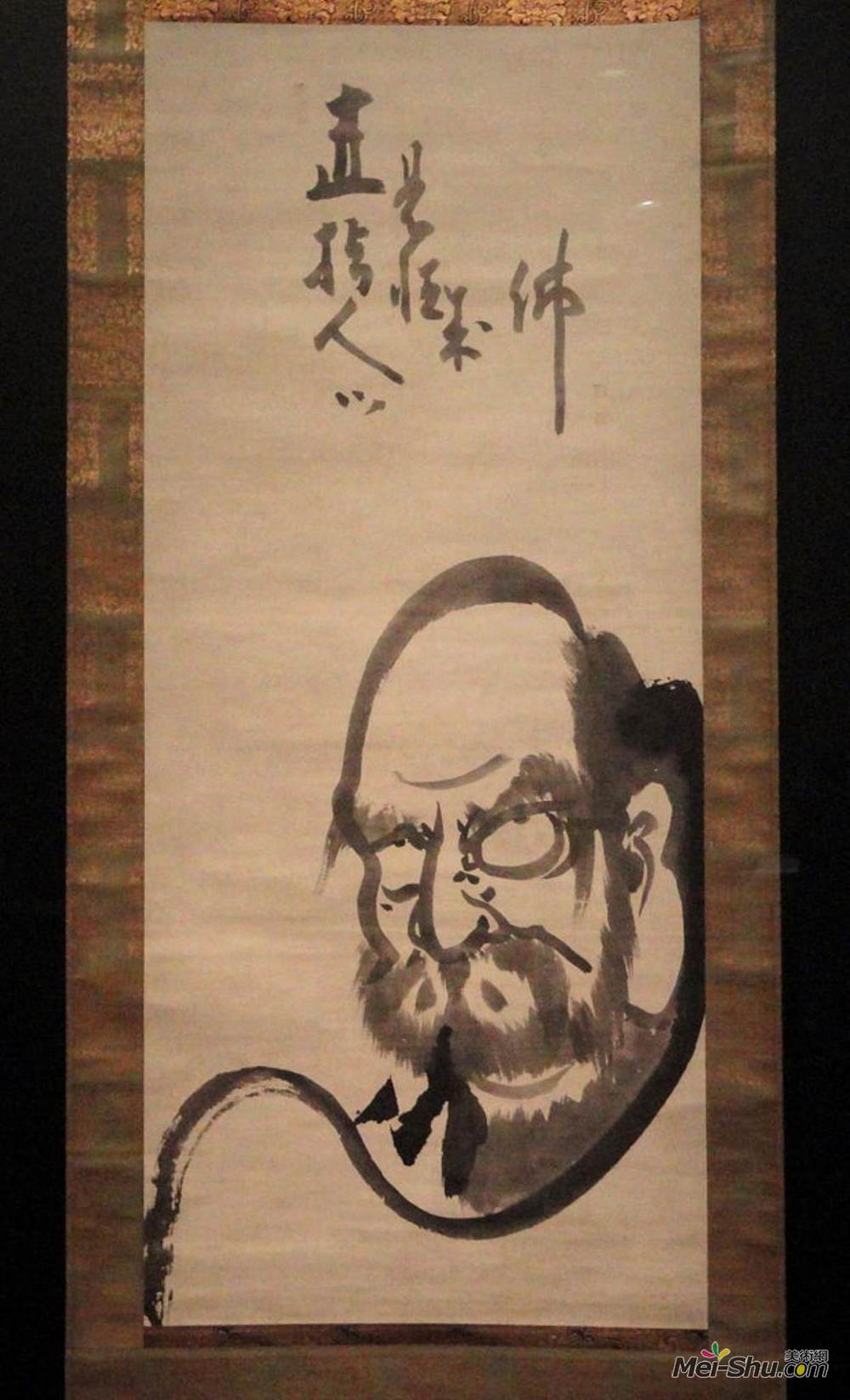 白隐慧鹤(Hakuin Ekaku)高清作品《达鲁马》
