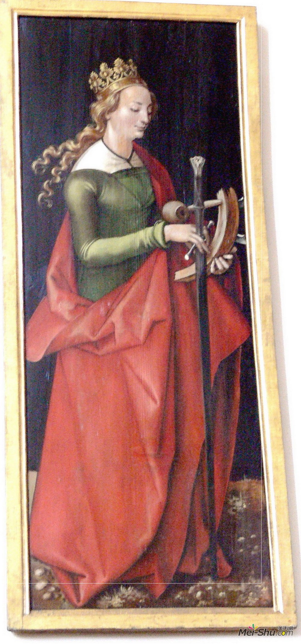 汉斯·鲍当(Hans Baldung)高清作品《亚历山大的圣凯瑟琳》