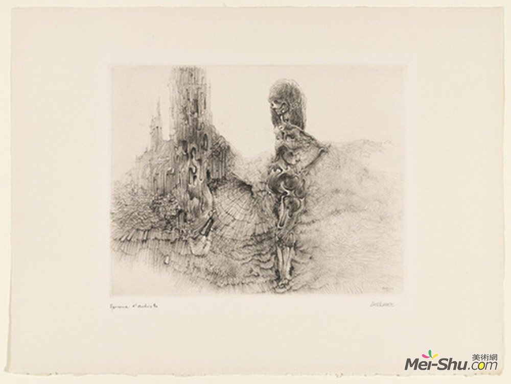 汉斯·贝尔默(Hans Bellmer)高清作品《大教堂的女人》