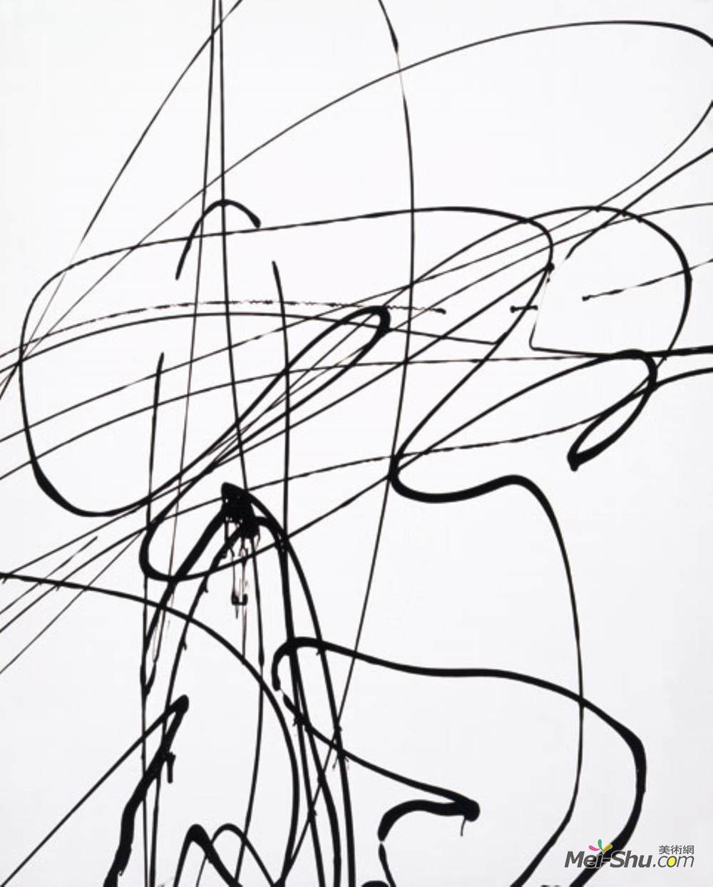 汉斯·哈通(Hans Hartung)高清作品《Untitled (T1989-A3)》