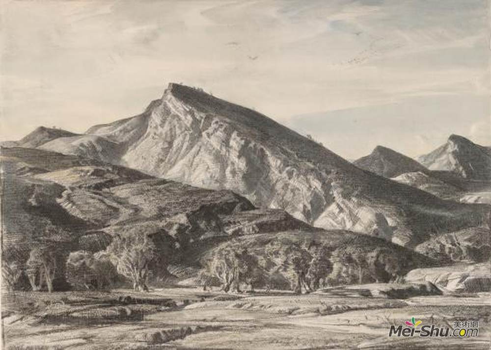 汉斯海森(Hans Heysen)高清作品《在阿罗纳山谷》