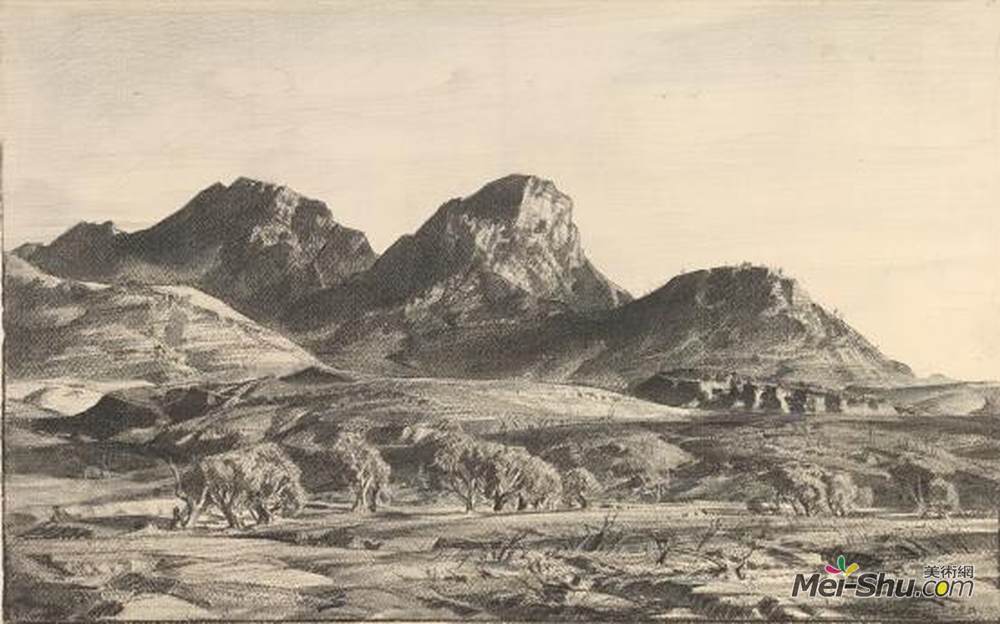 汉斯海森(Hans Heysen)高清作品《Yappala Range》