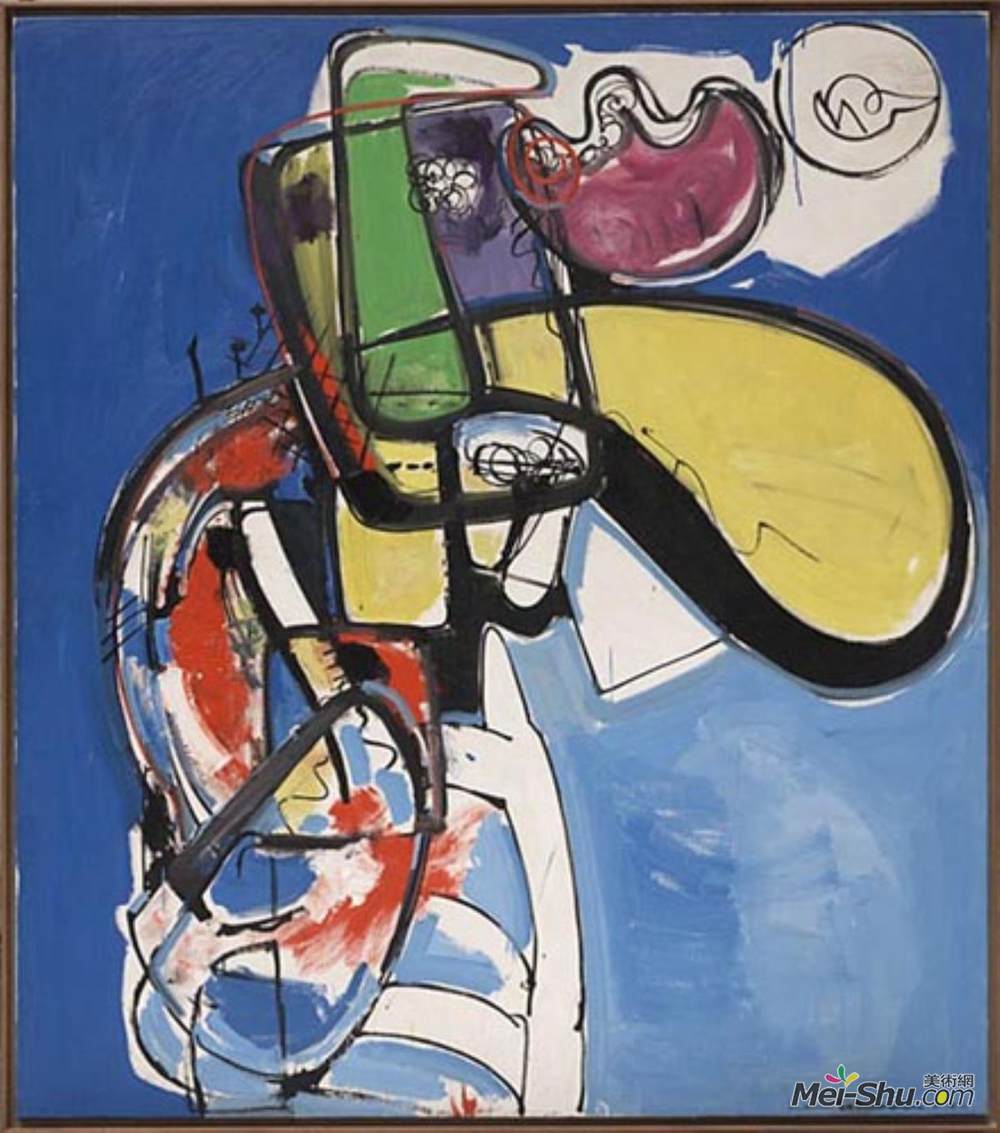 《狂喜》汉斯·霍夫曼(hans hofmann)高清作品欣赏