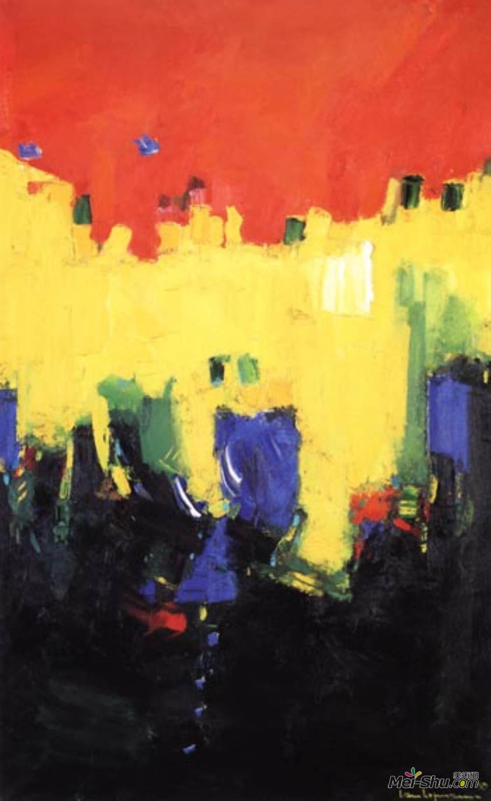 汉斯·霍夫曼(Hans Hofmann)高清作品《深水之上》