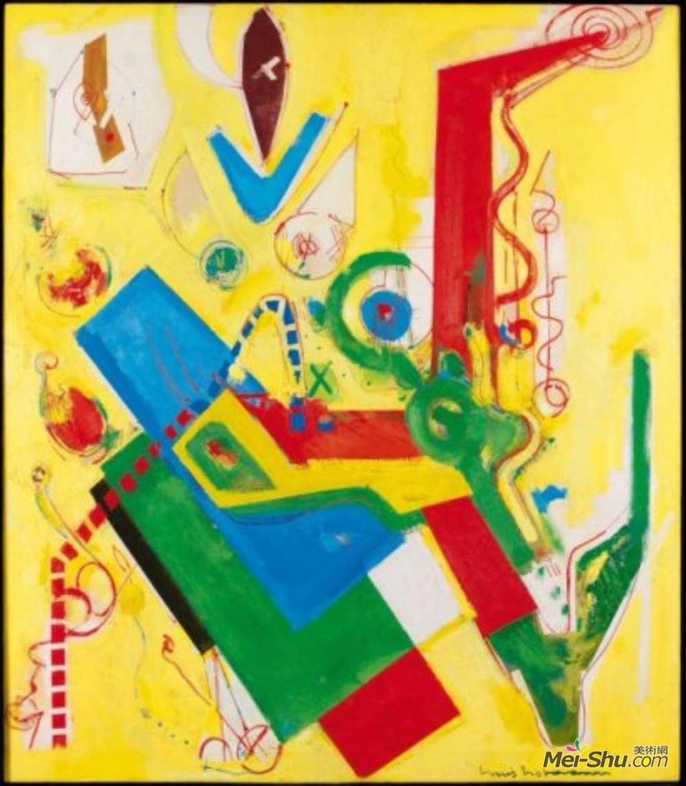 汉斯·霍夫曼(Hans Hofmann)高清作品《黄色优势》