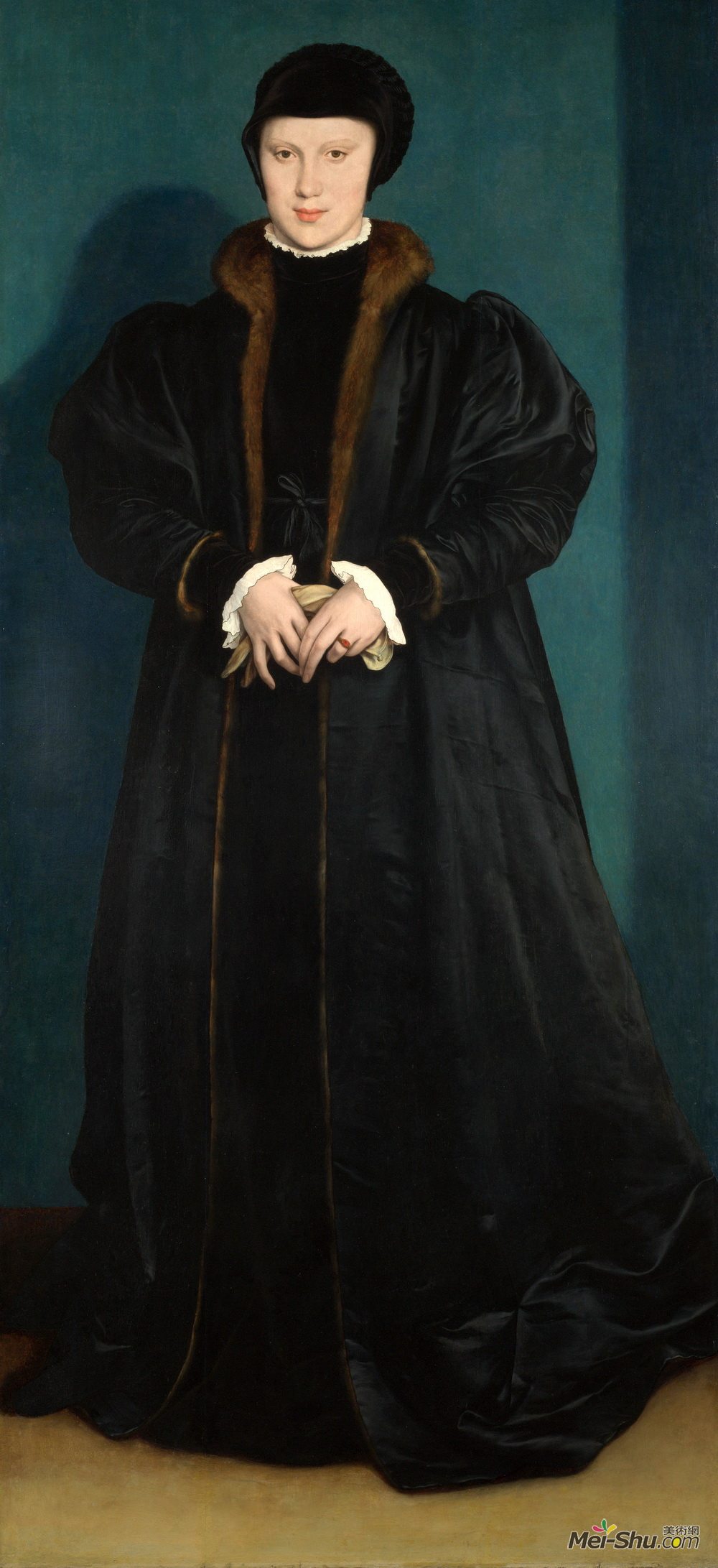 汉斯·荷尔拜因(Hans Holbein the Younger)高清作品《丹麦的克莉丝汀》