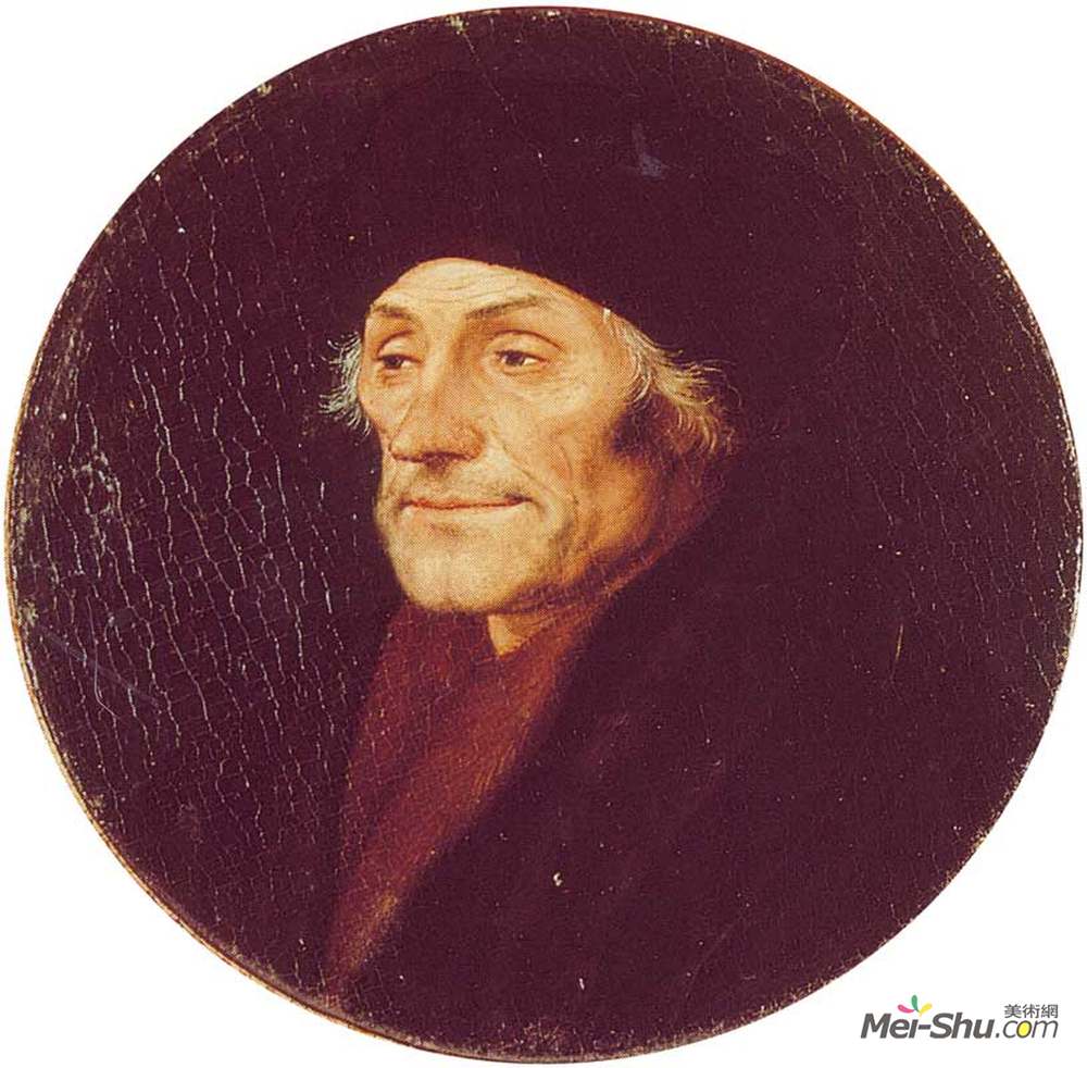 汉斯·荷尔拜因(Hans Holbein the Younger)高清作品《伊拉斯莫斯》