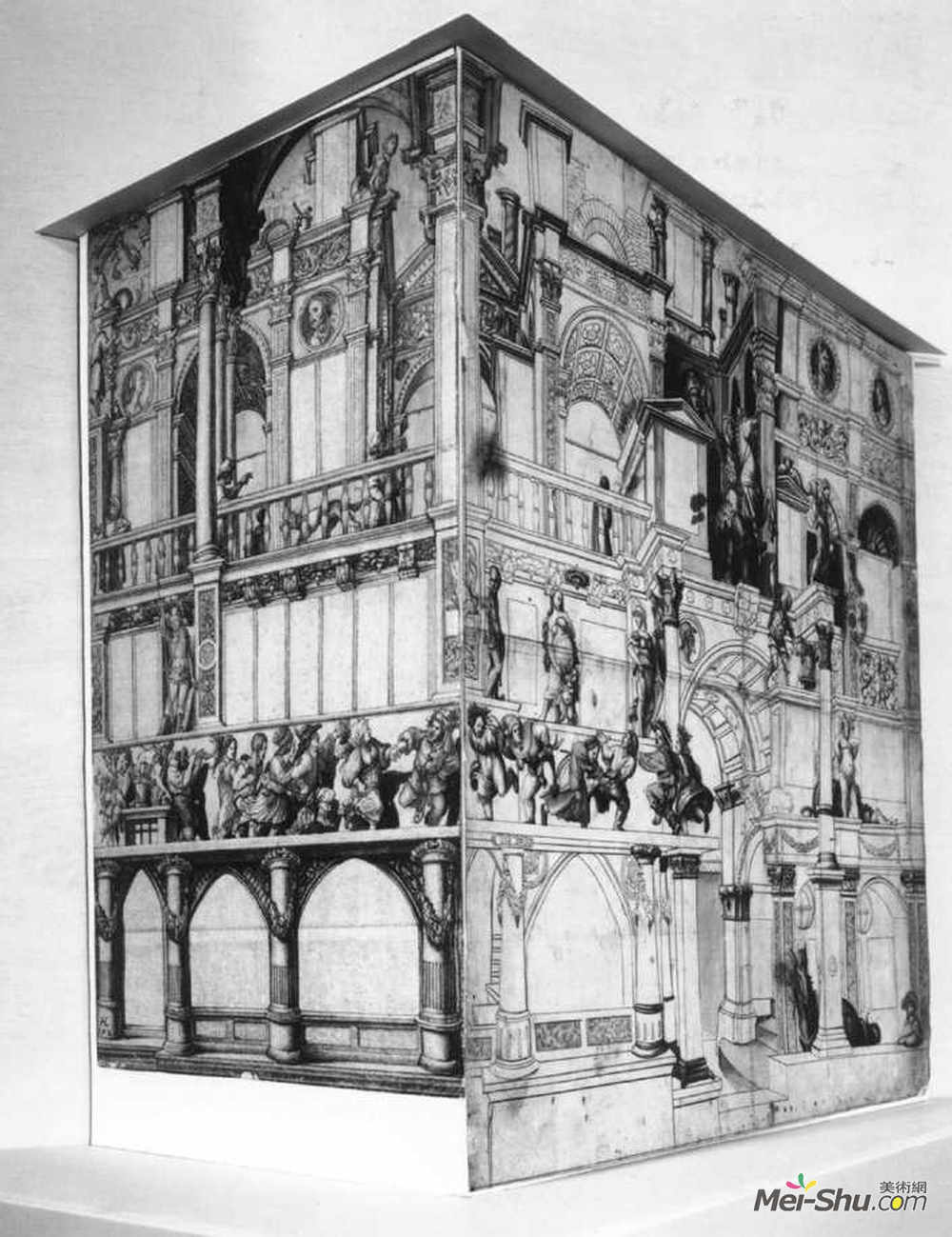 汉斯·荷尔拜因(Hans Holbein the Younger)高清作品《巴塞尔舞蹈馆模型》