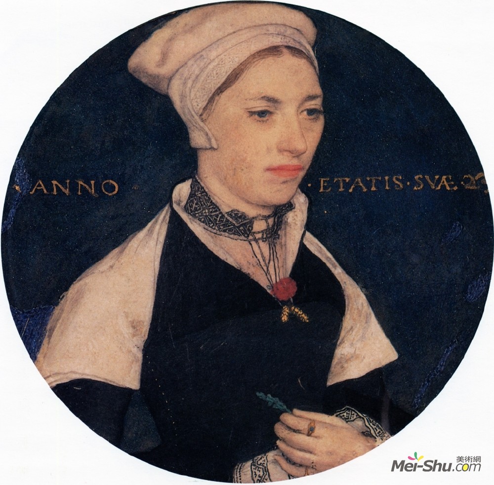 汉斯·荷尔拜因(Hans Holbein the Younger)高清作品《彭伯顿太太》